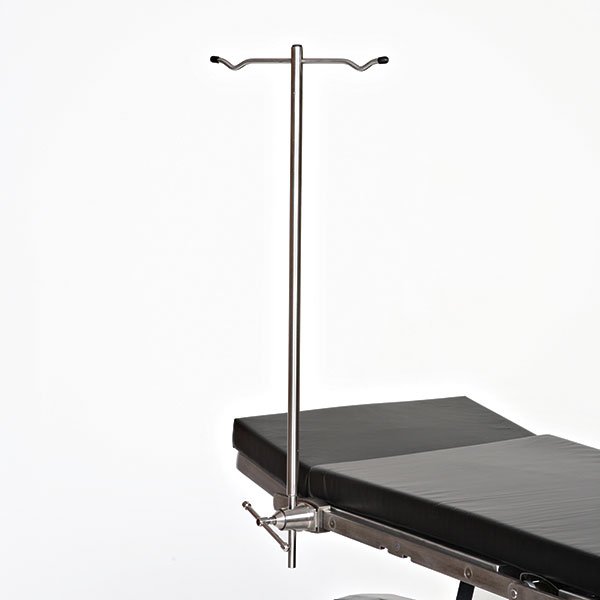 A table with two poles attached to it.
